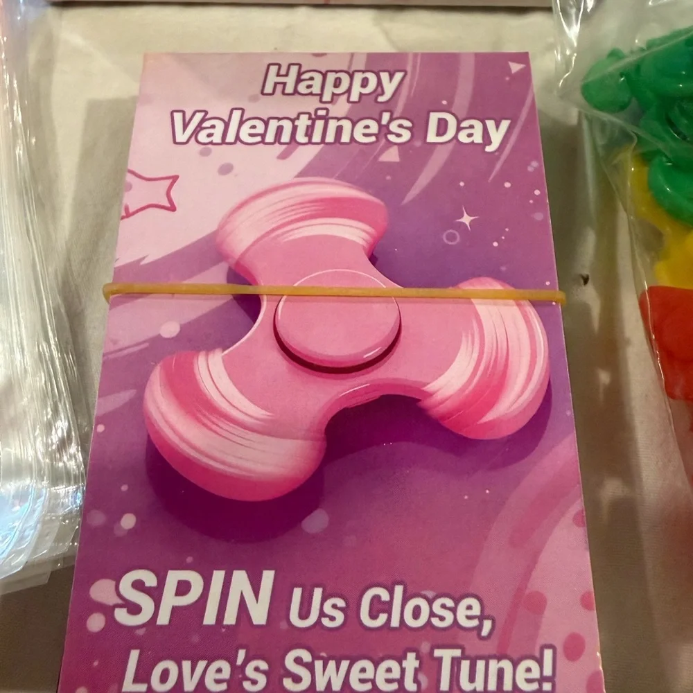 Valentine's Day Spinner Party Favors - Assorted Colors